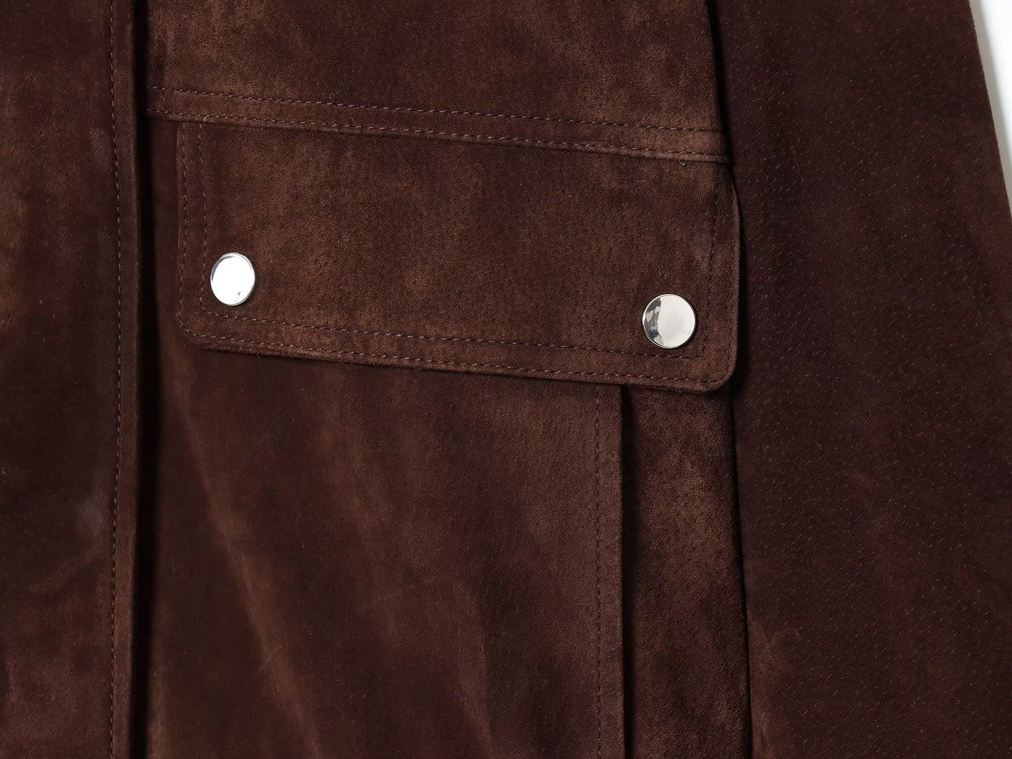 Women's new fashion anti suede effect standing collar flying jacket Coat