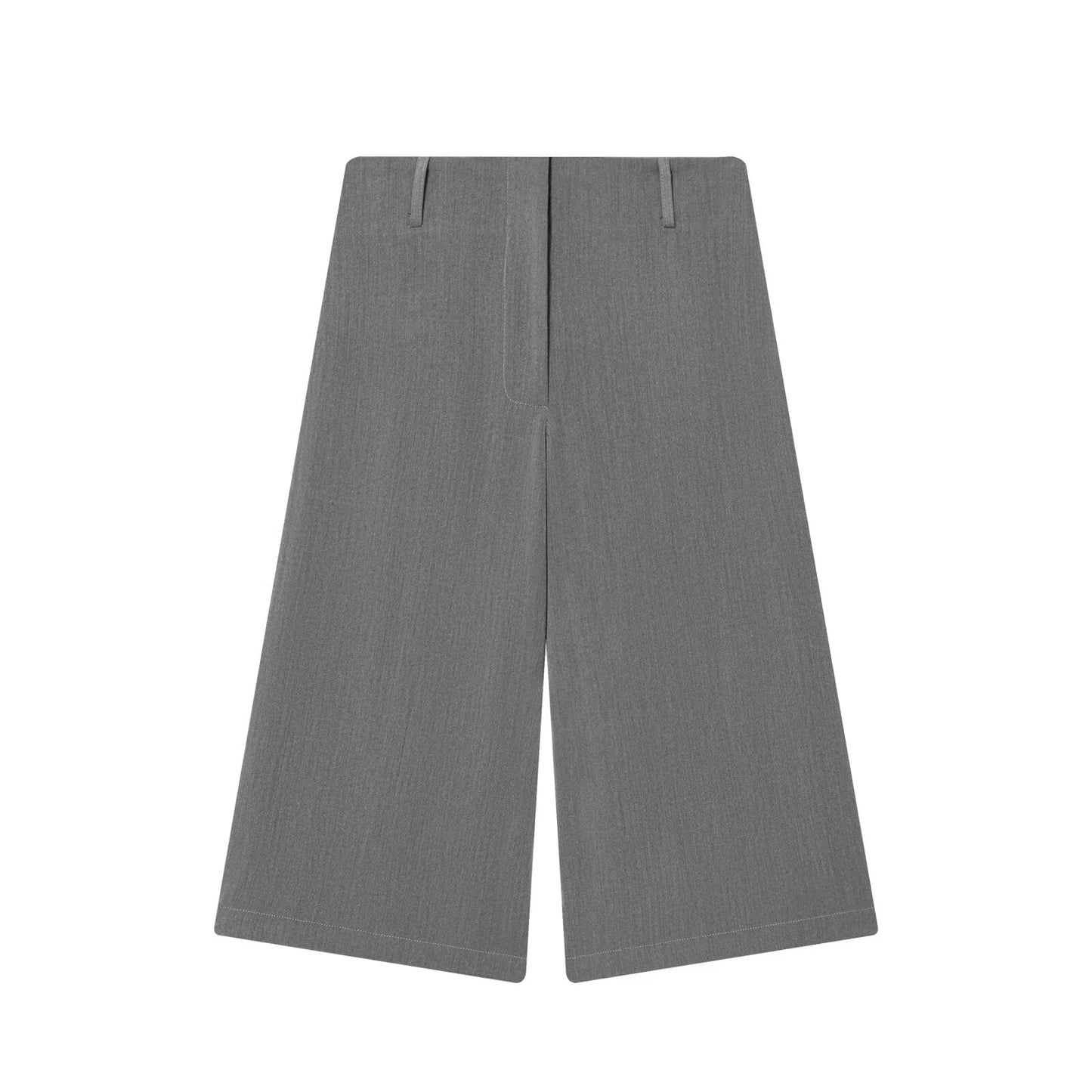 Women's Long style casual high waisted zipper shorts