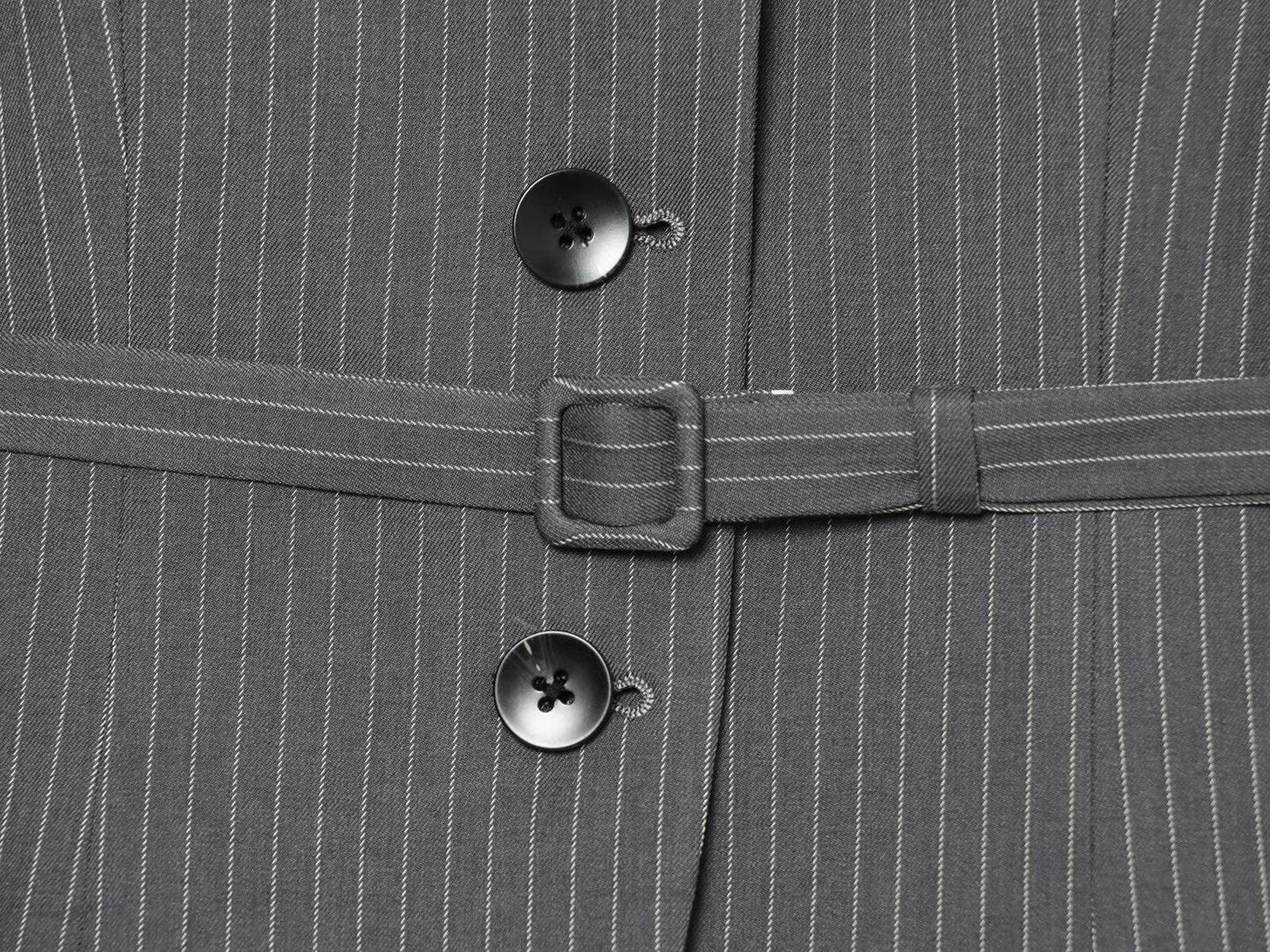 Women's with Belt striped lapel Blazer Coat