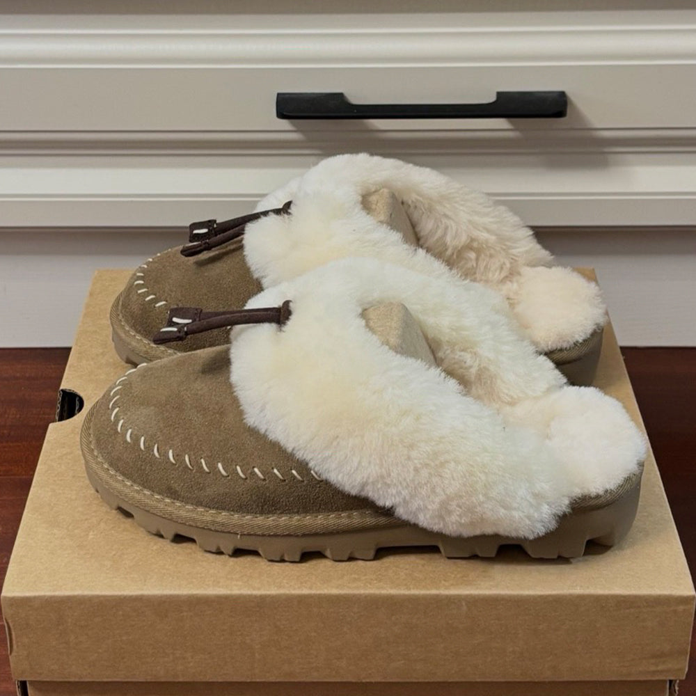 Women's new warm Mao Mao slippers.