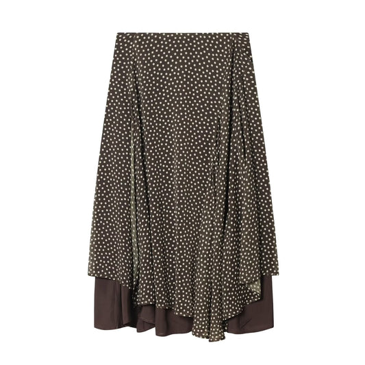Women's 2026 new polka dot asymmetric skirt