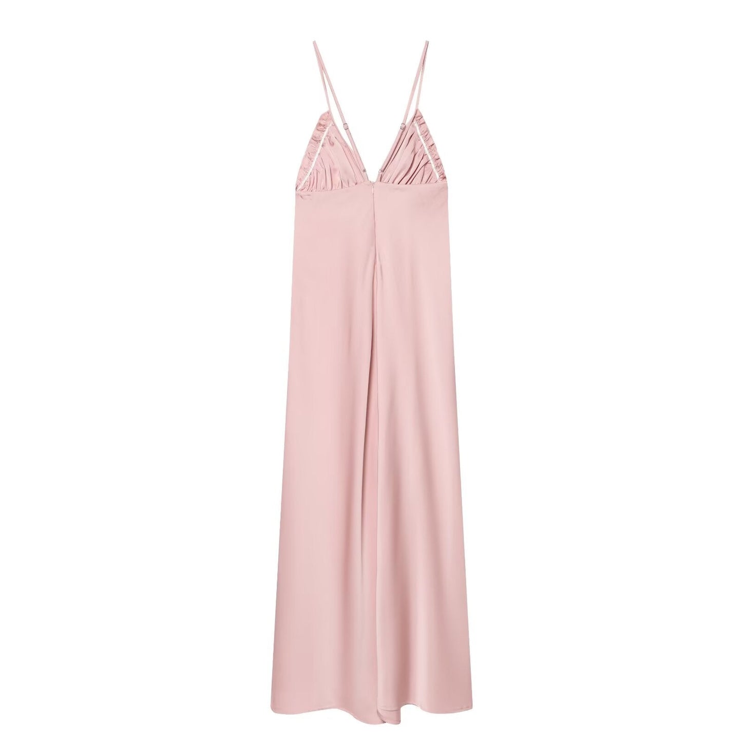 Women's Satin texture suspender dress