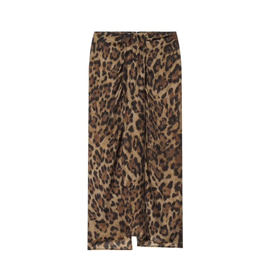 Women's animal striped Wrapping style printed skirt