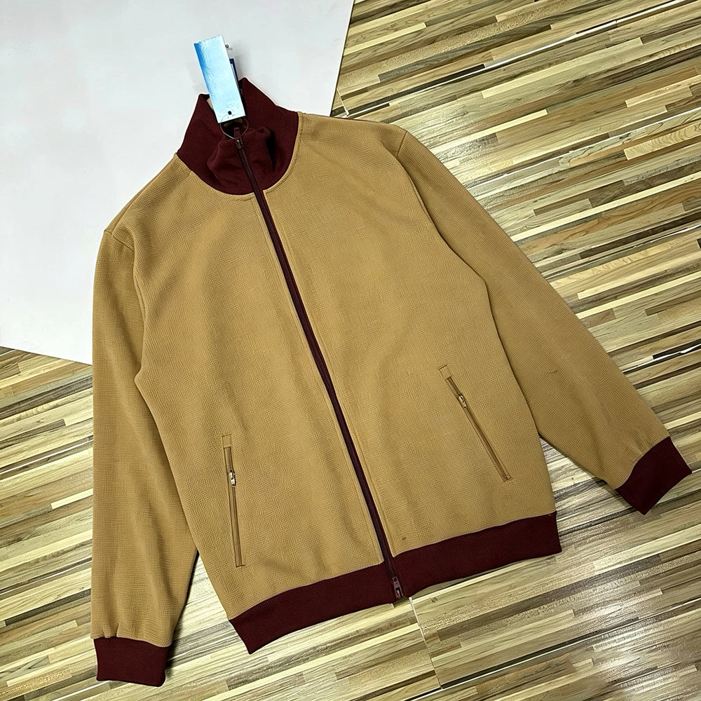 Women's new casual knitted waffle coat