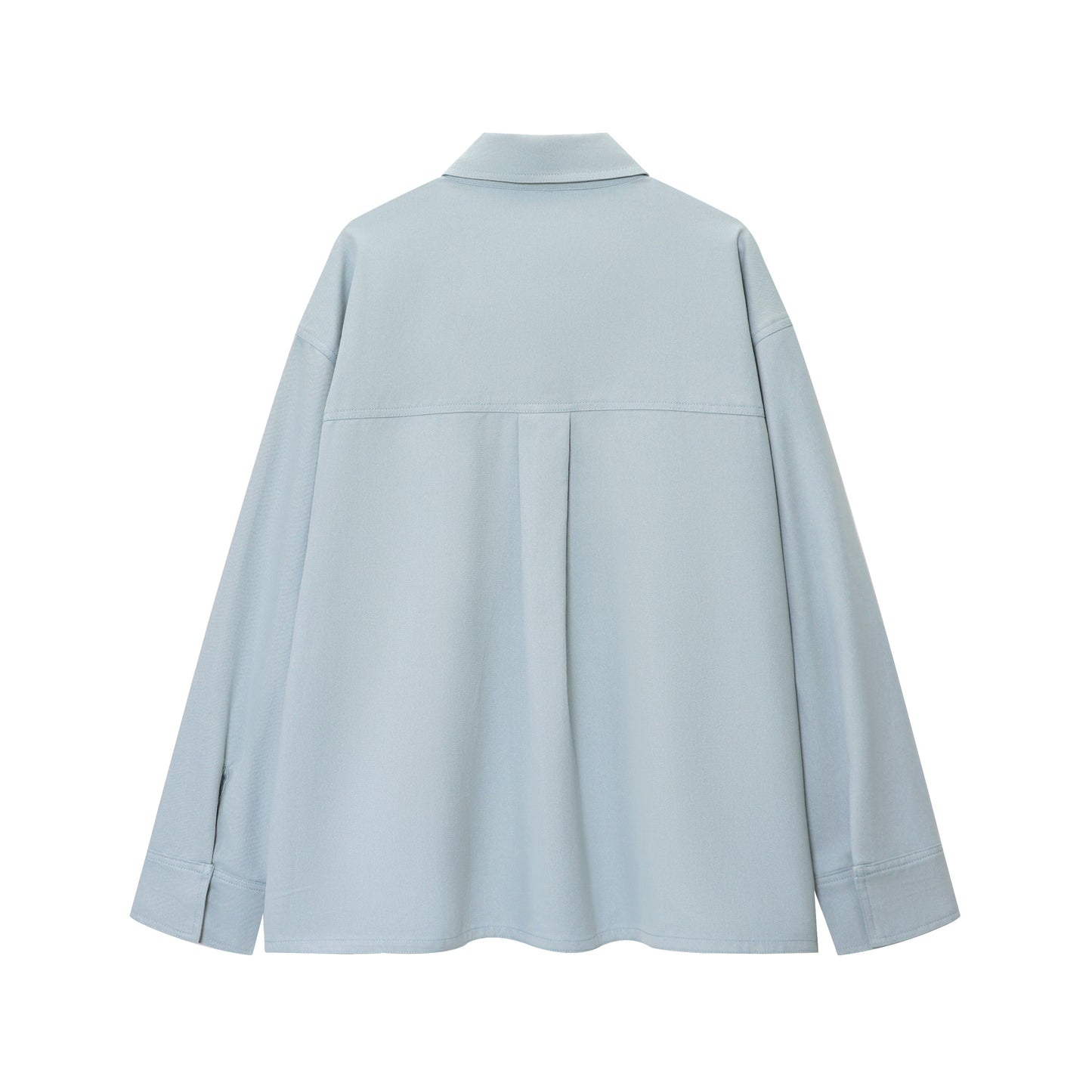 Women's new fashion pocket decoration loose button up shirt