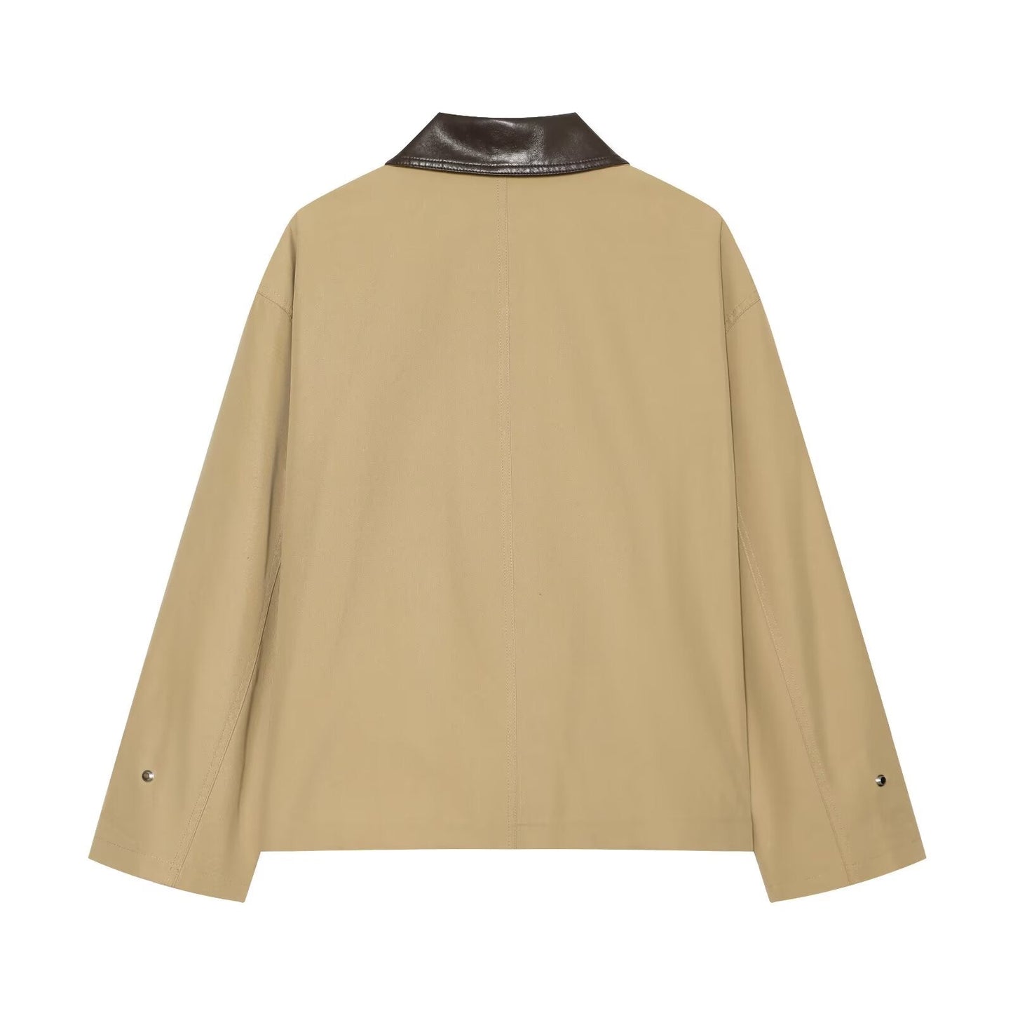 Women's patchwork lapel casual jacket Coat
