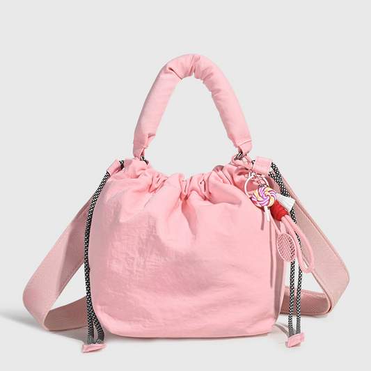 Women's new casual Joker drawstring slung portable mini bag