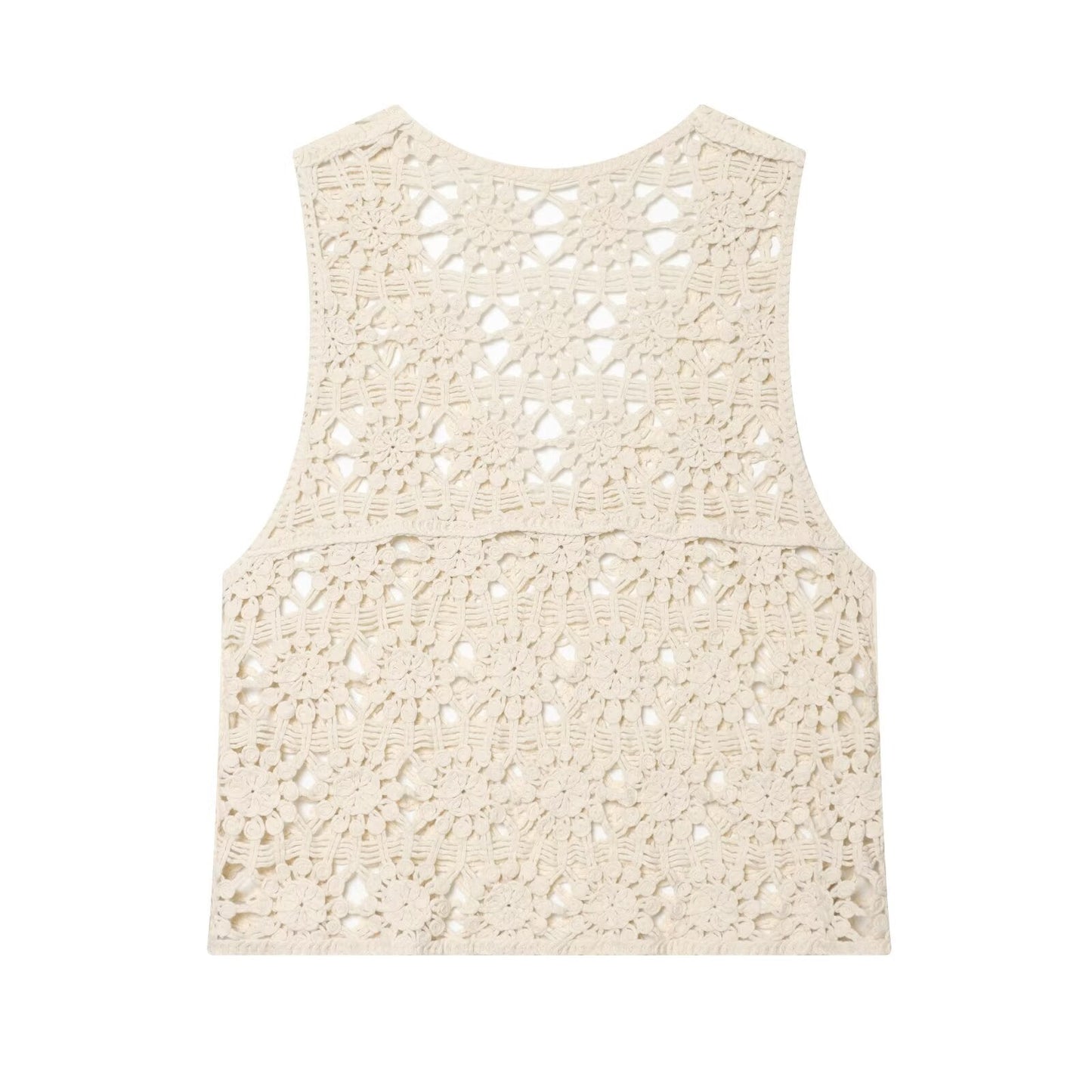 Women's casual hollow knitted vest