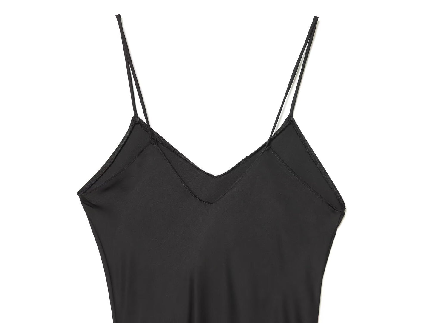 Women's slim draped suspender MIDI dress