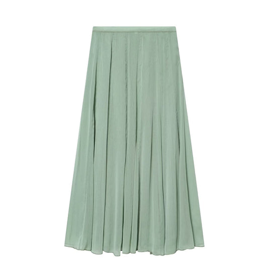 2026 Women's casual draped MIDI skirt