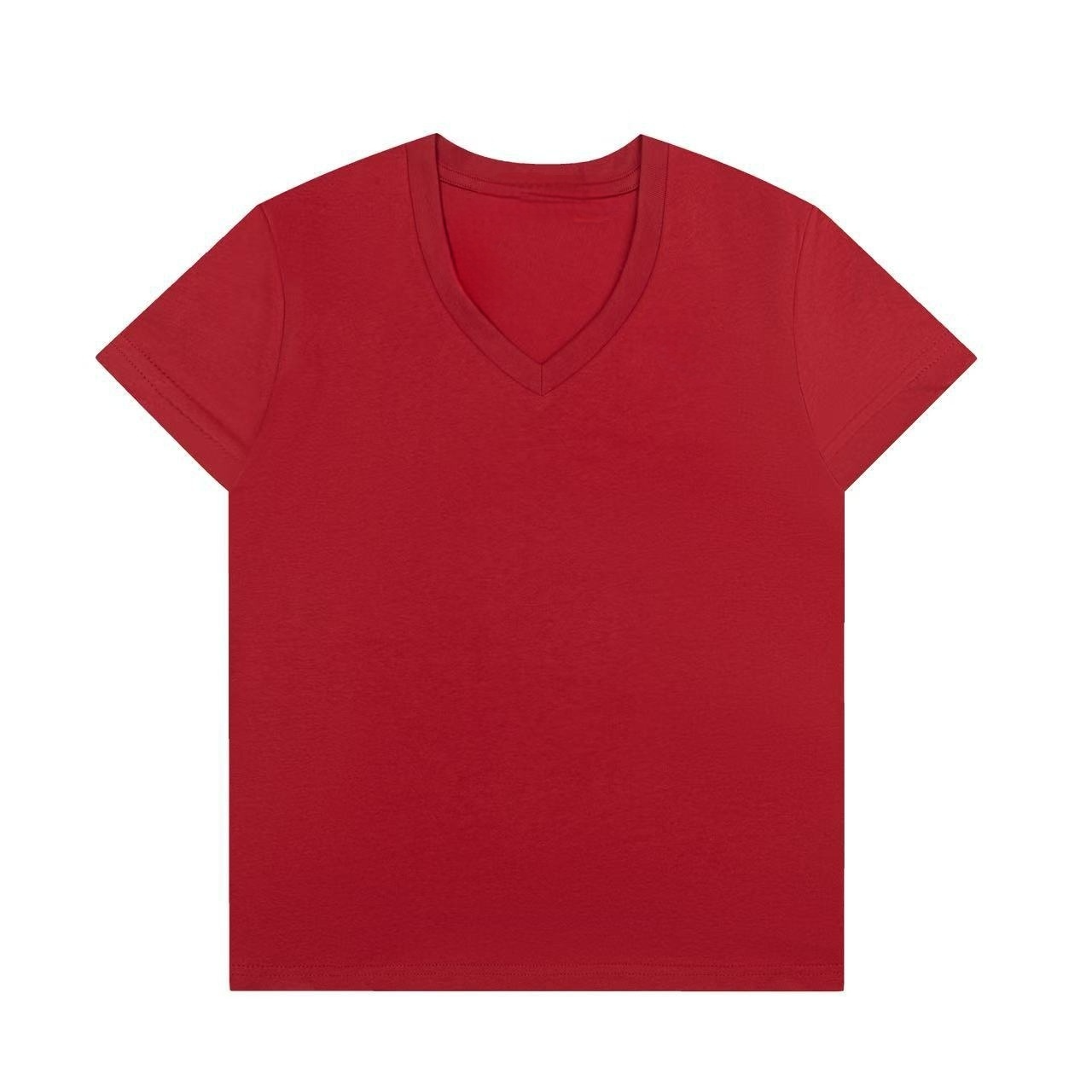 Women's new casual Joker V-neck short sleeve T-shirt