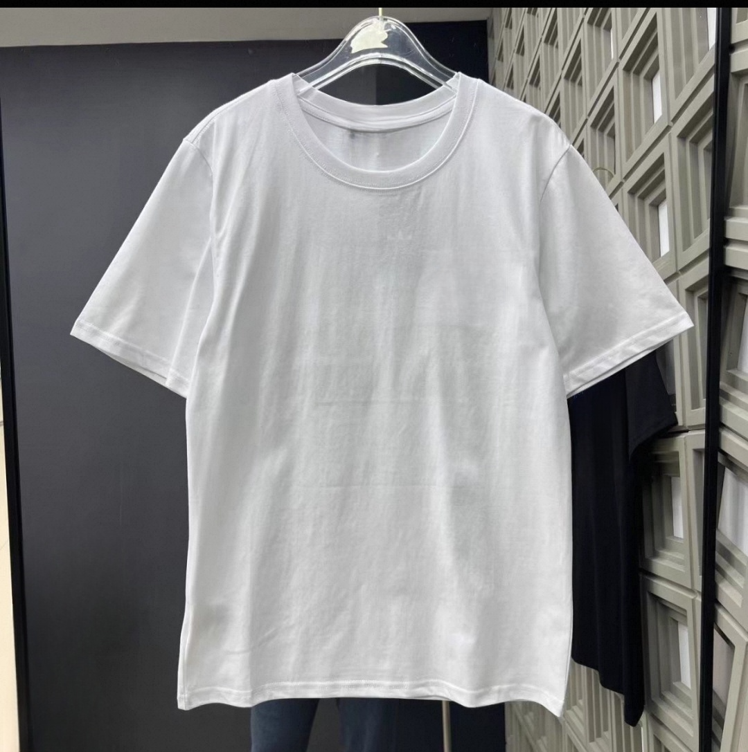 Women's new leisure embroidery shoulder O-neck short sleeve T-shirt