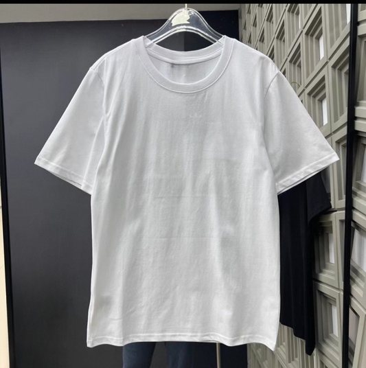 Women's new leisure embroidery shoulder O-neck short sleeve T-shirt