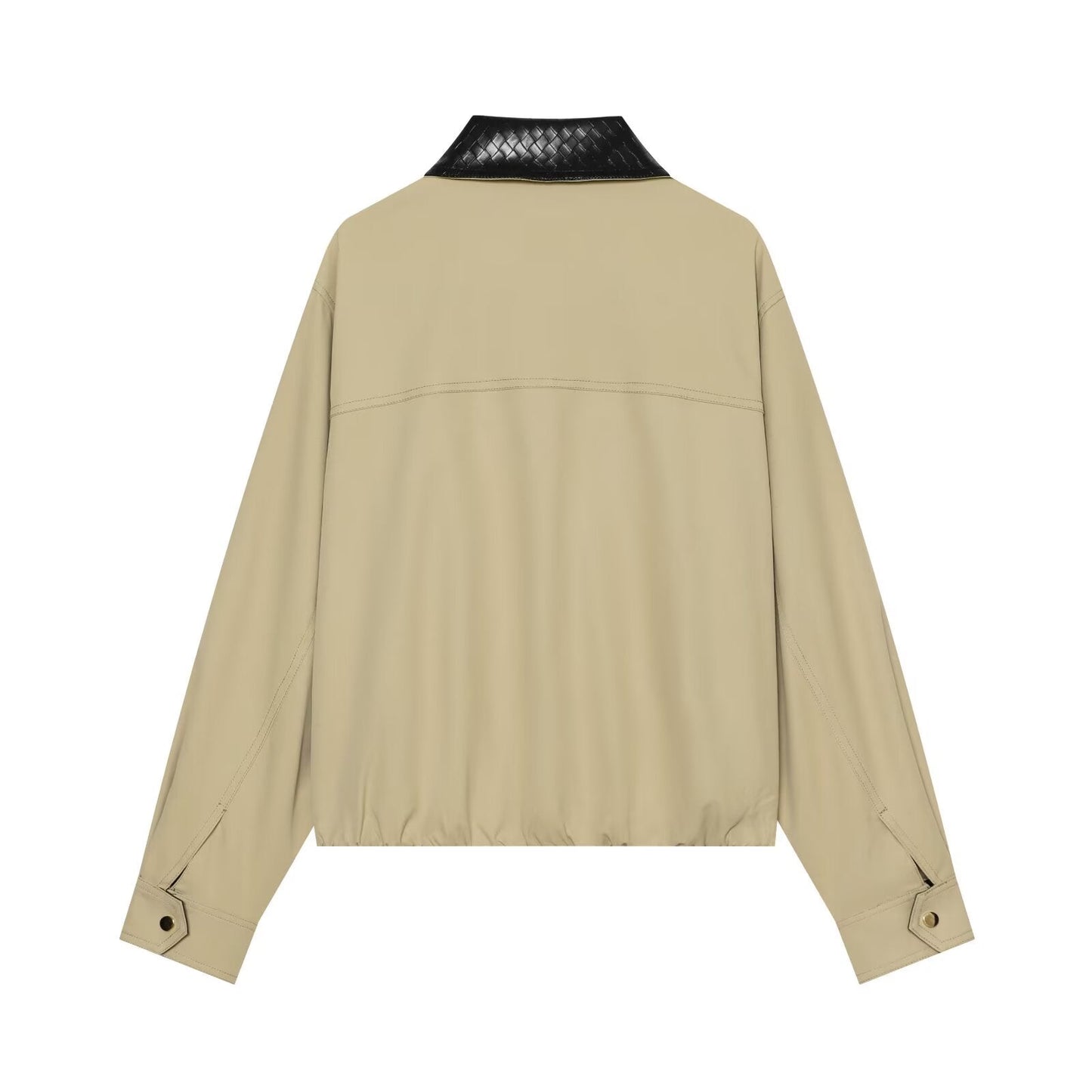 Women's patchwork lapel pilot jacket Coat