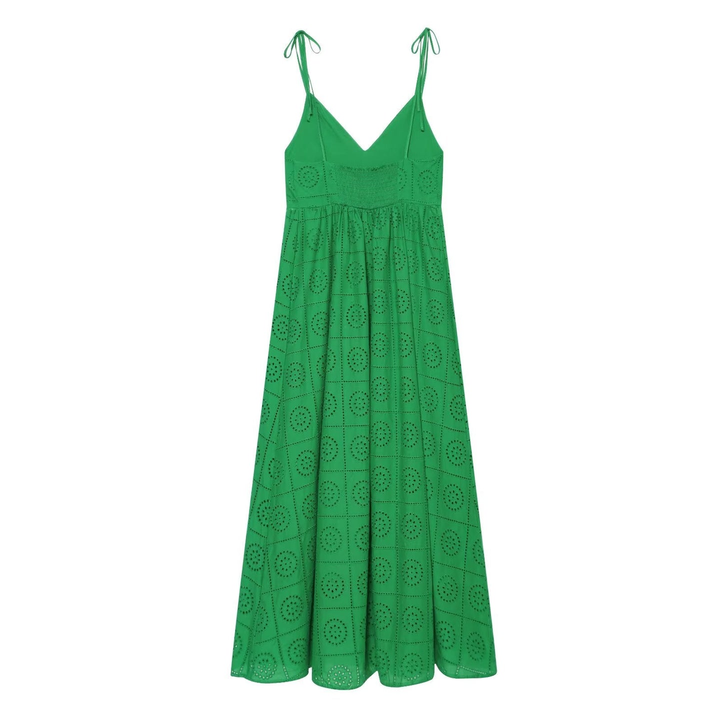 Women's hollowed out embroidered MIDI dress
