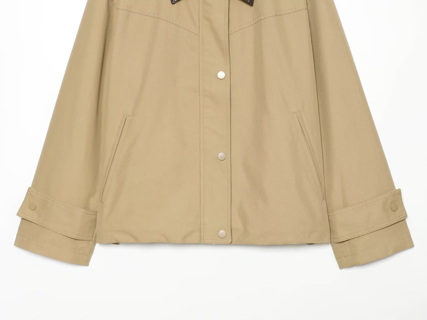Women's patchwork lapel casual jacket Coat