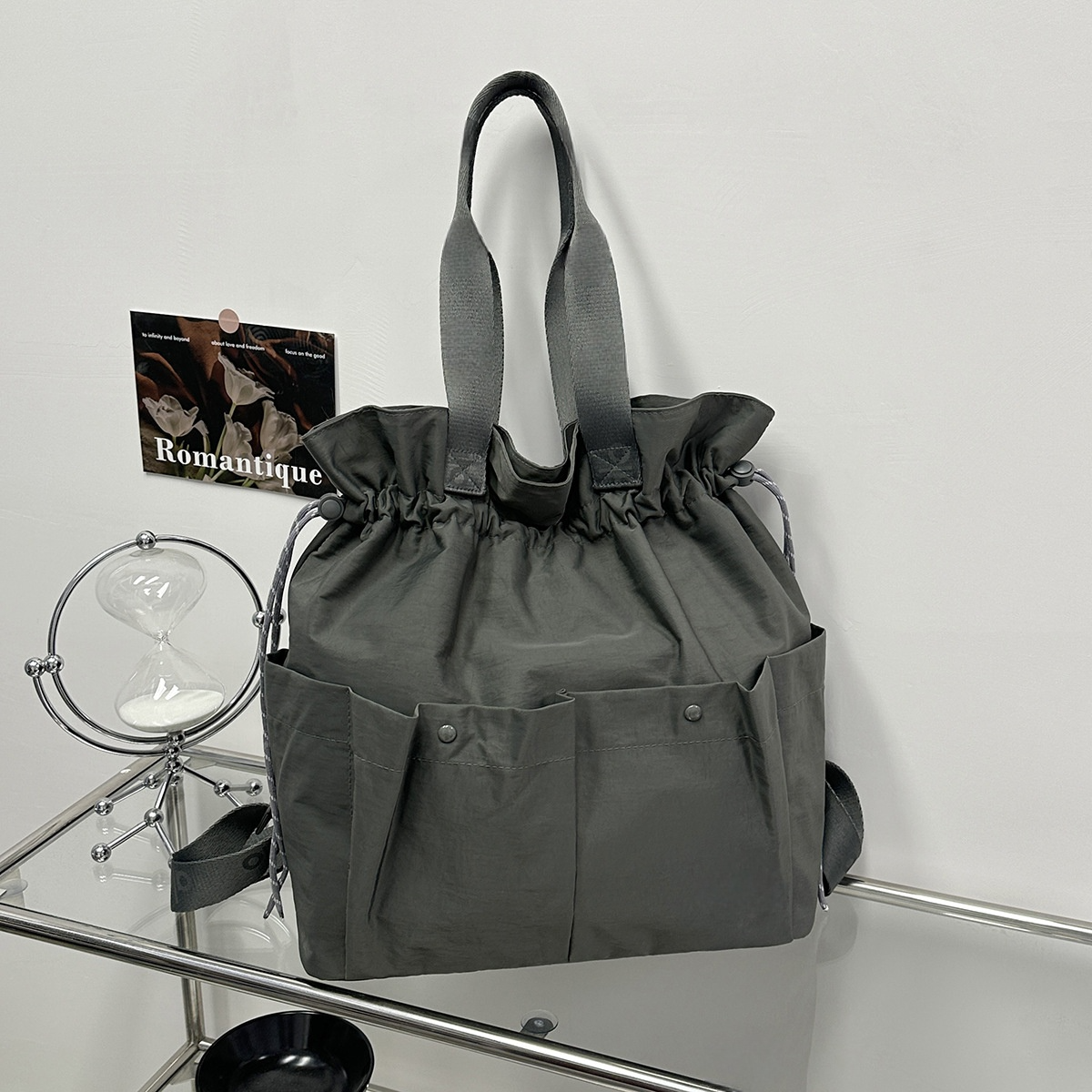 2026 women's new shoulder bag large capacity multi-pocket shoulder bag