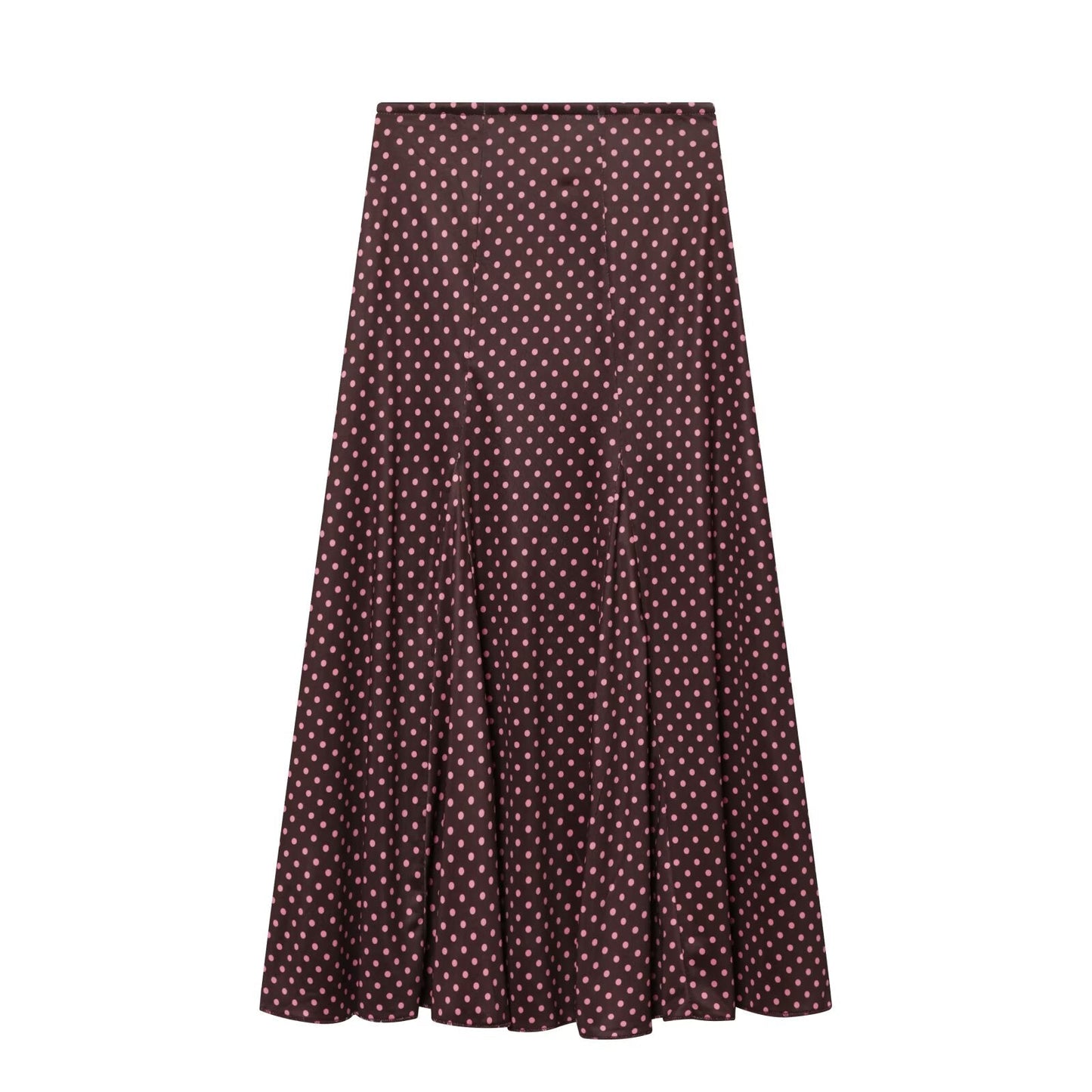 2026 suit Women's 2 pieces polka dot MIDI skirt+Hanging neck top