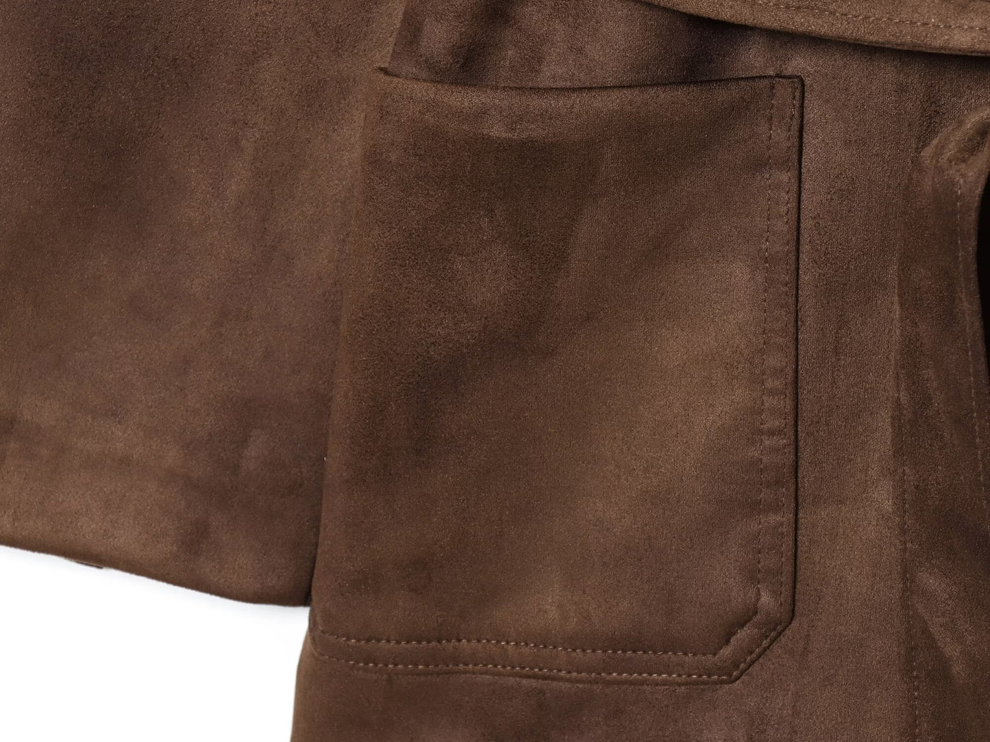 Women's new fashion with Belt loose Anti suede effect jacket Coat