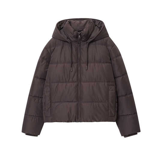 Women's winter fashion short warm hooded cotton jacket Coat