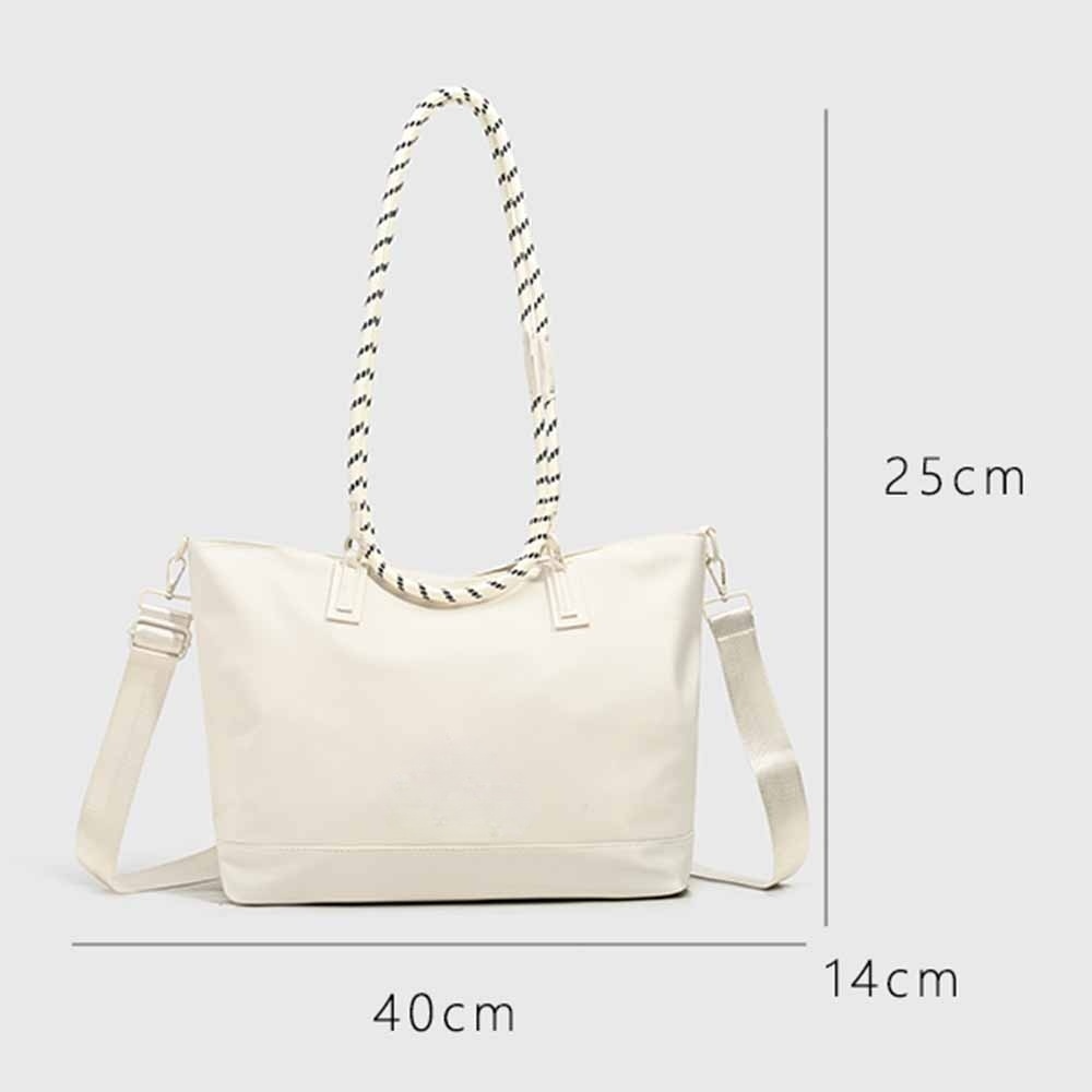 Women's new casual fashion zipper large capacity portable shoulder bag