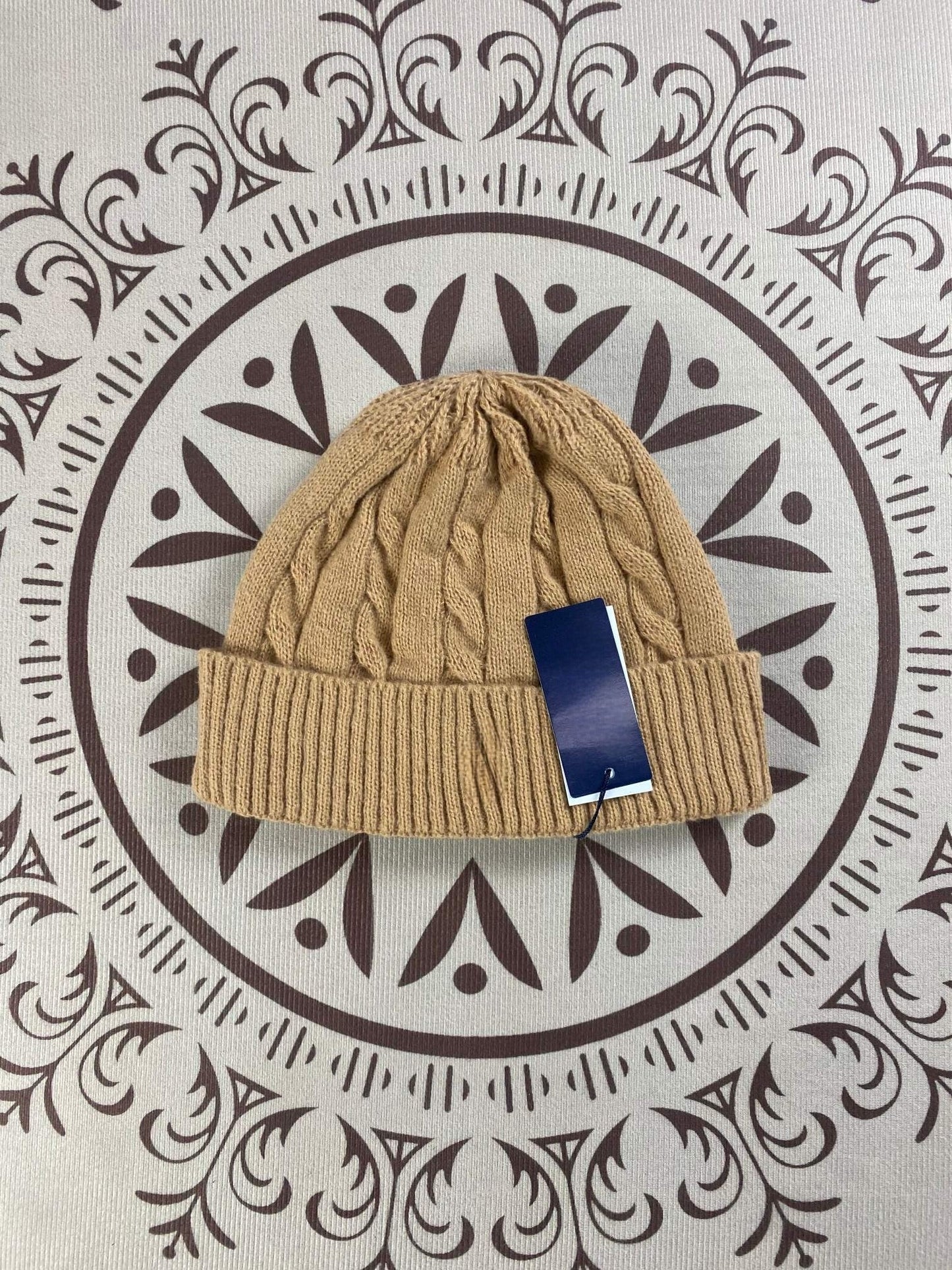 Men's and women's wild embroidered knitted hats windproof and cold-proof hats