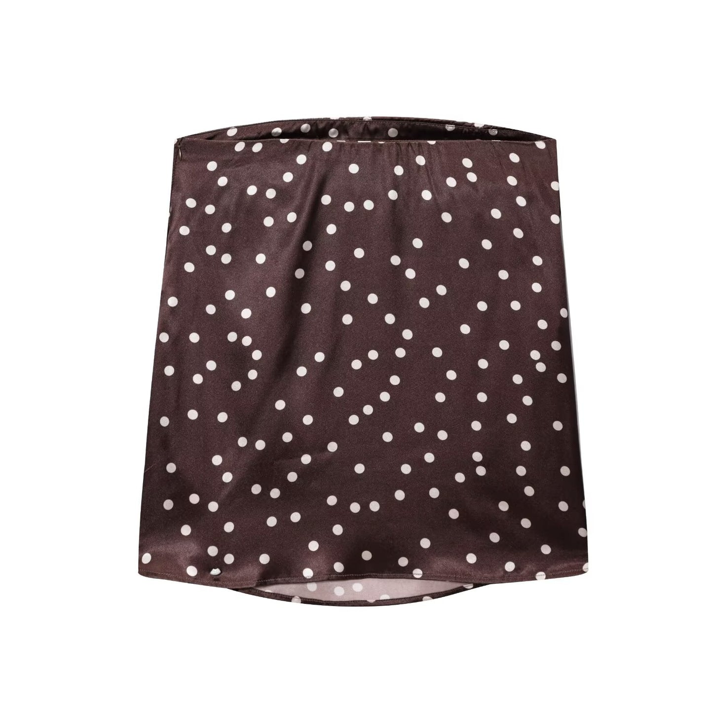 suit Women's 2 pieces satin textured polka dot strapless top+Pants