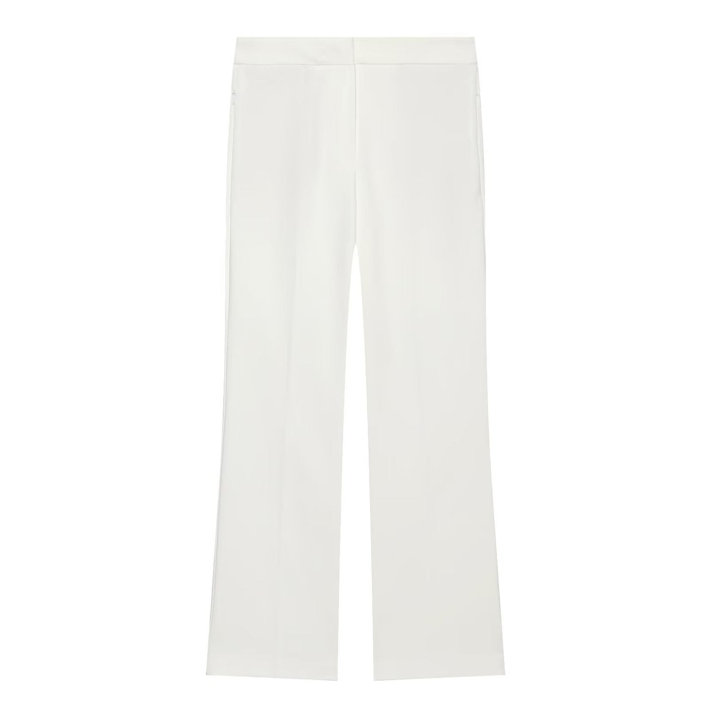 suit Women's 2 pieces pleated decorative slim vest+mini flared pants