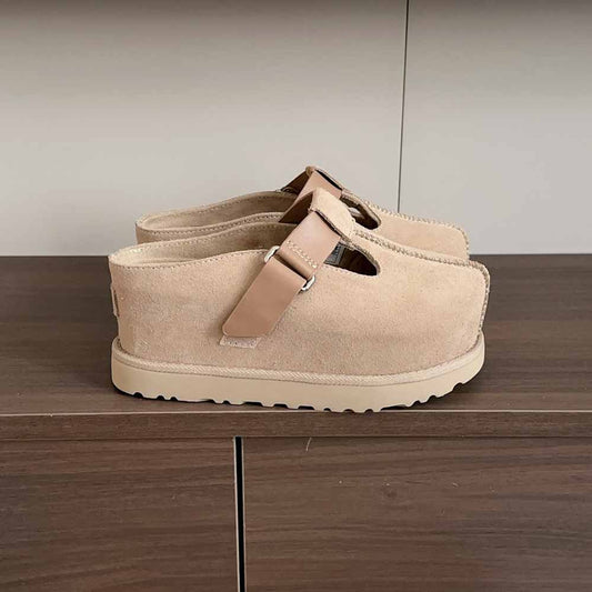 Women's new ultra-thick bottom-raised semi-enclosed slippers