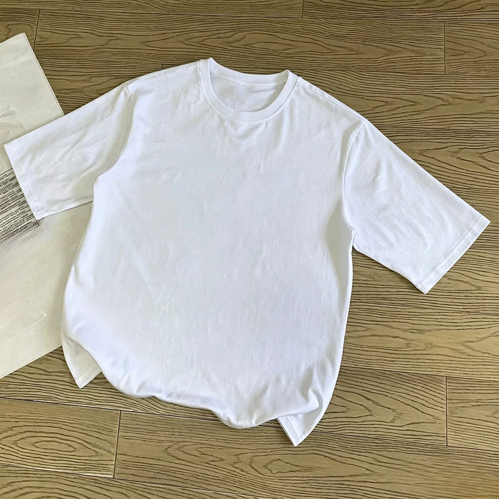 Women's new casual cotton loose sports short sleeve T-shirt