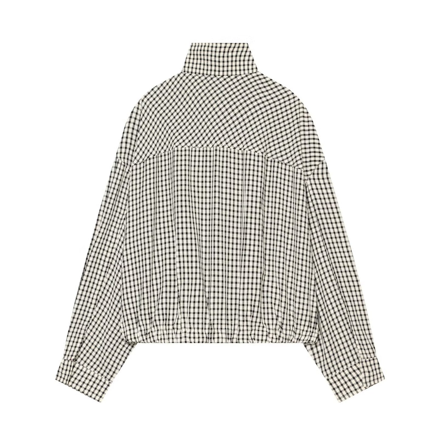 Women's checkered pilot jacket Coat