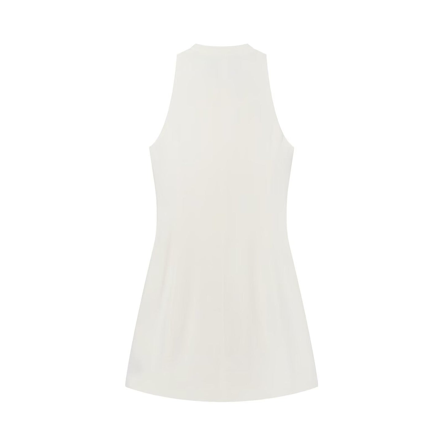 Women's rope knot buckle decoration sleeveless dress