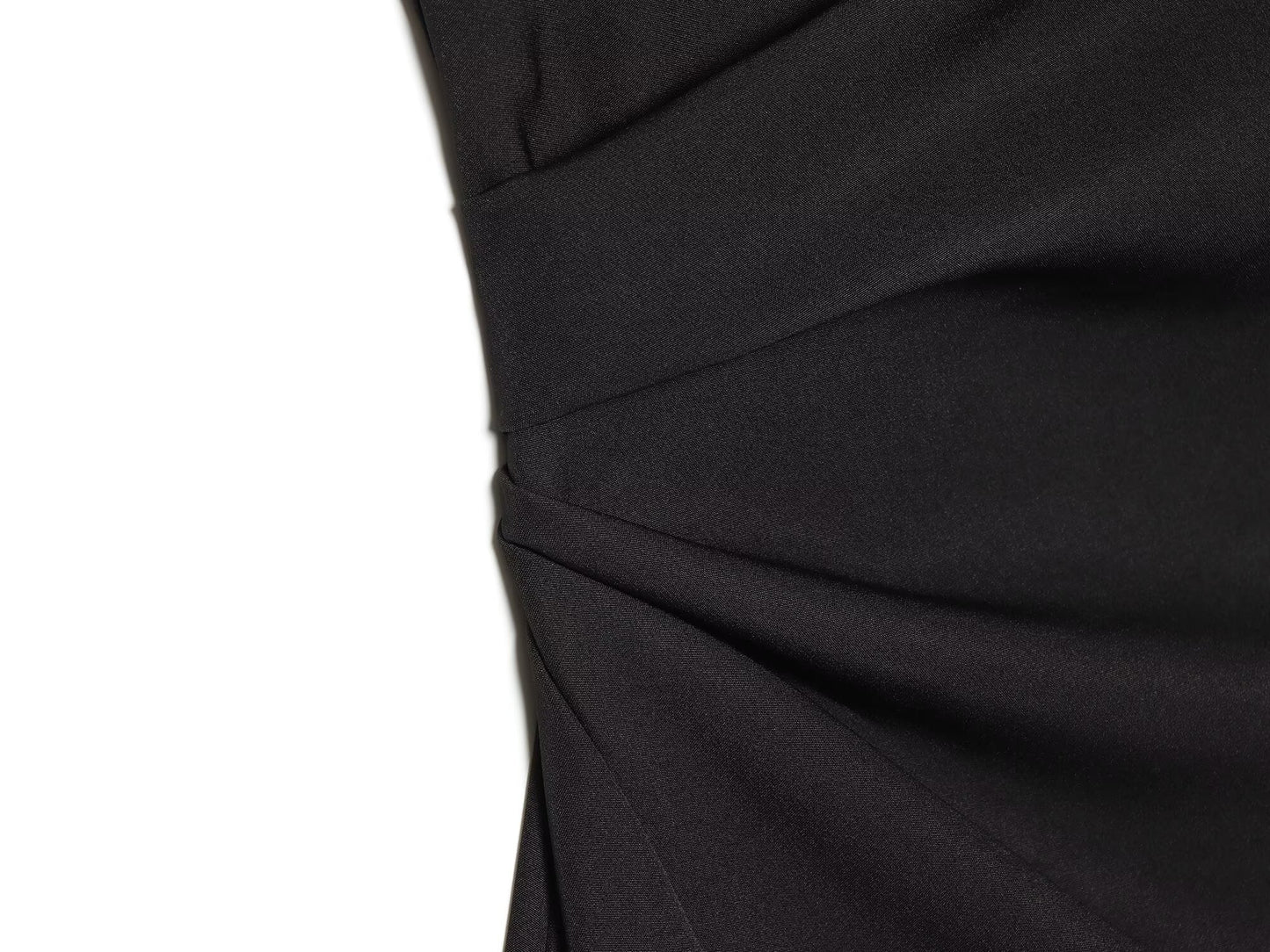 Women's buckle decoration asymmetrical mini dress