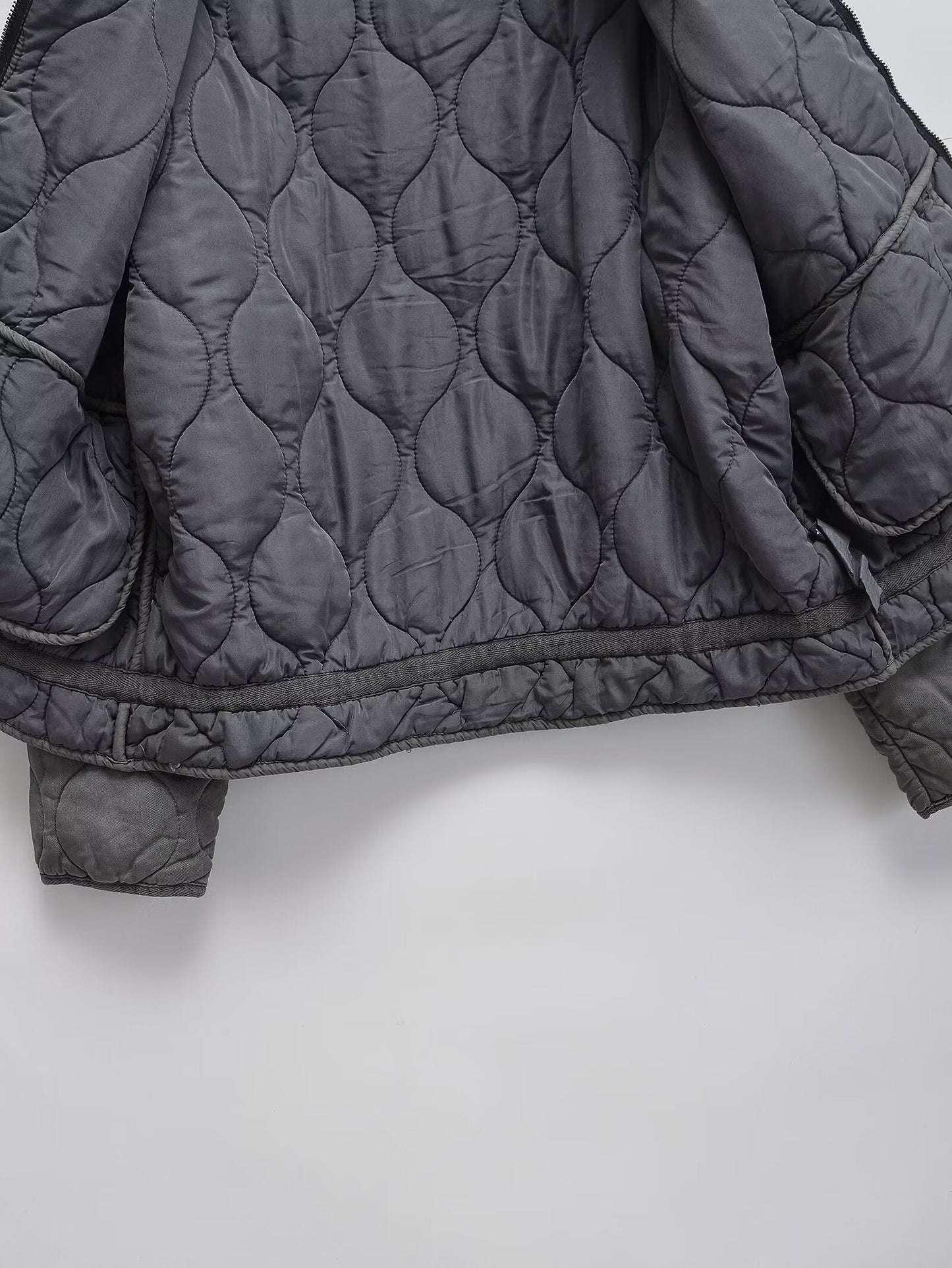 Women's loose standing collar warm cotton Coat