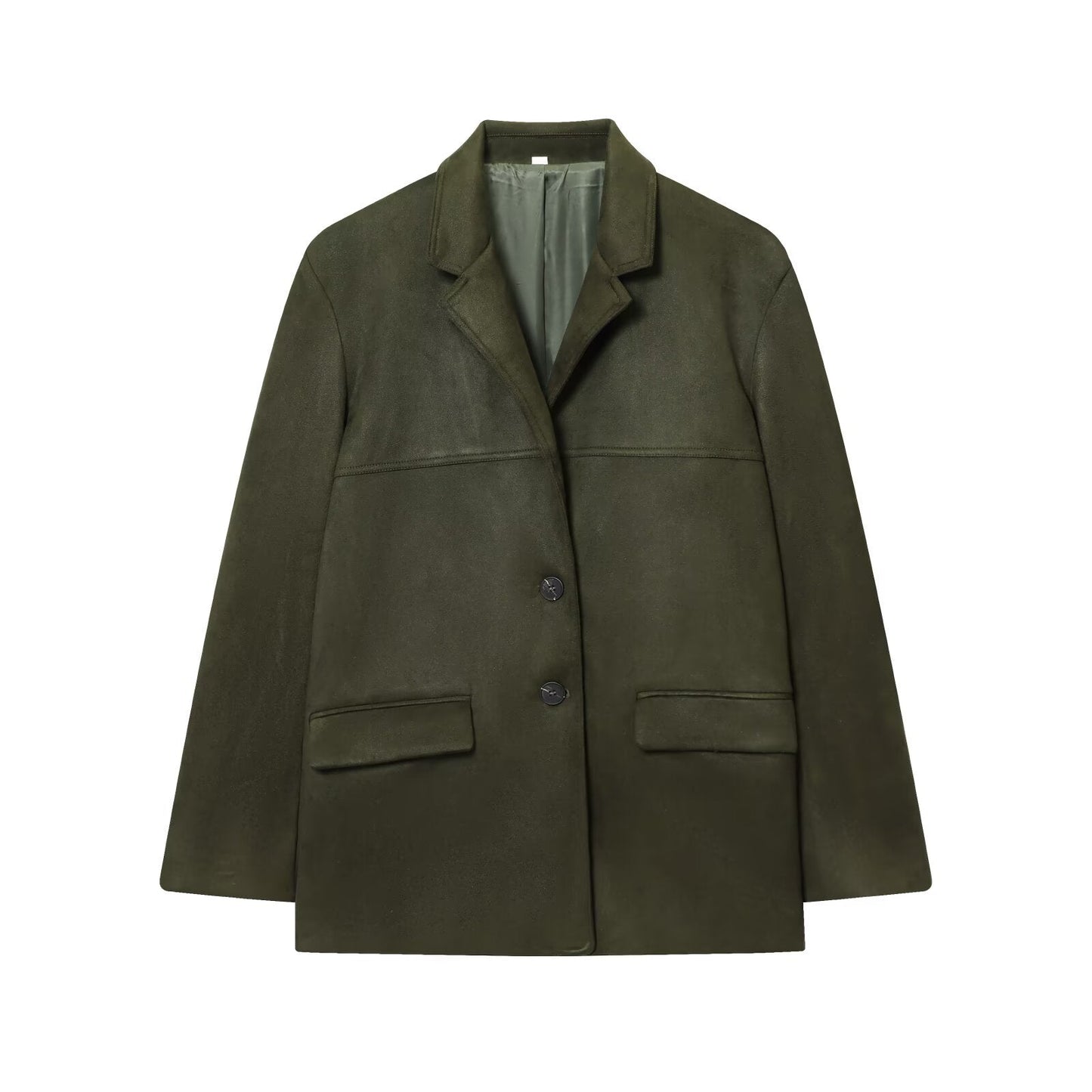 Women's new fashion anti suede effect loose suit jacket+shorts suit
