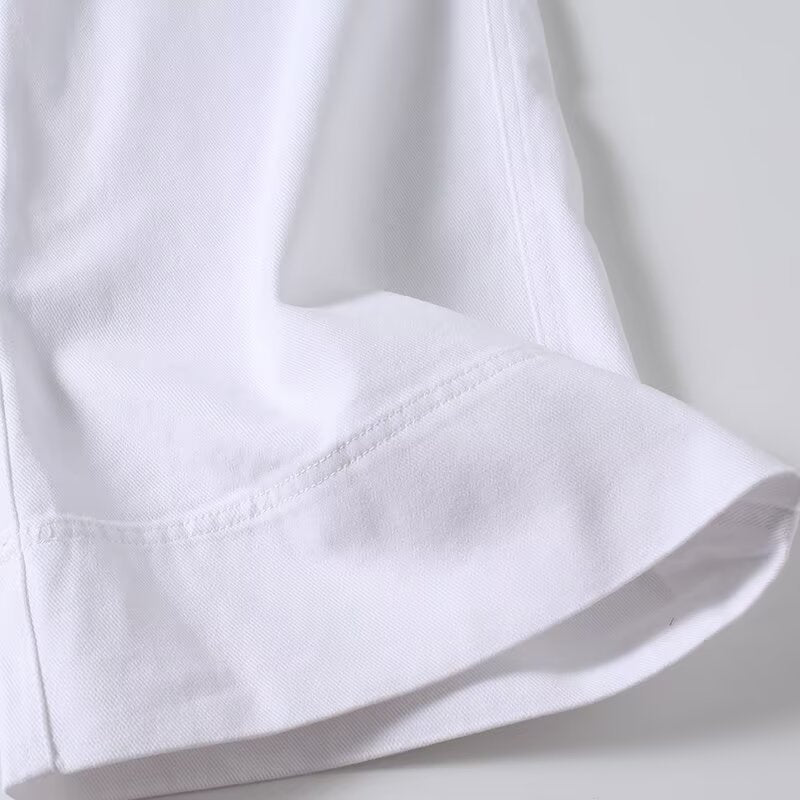 Women's casual mid waist wide leg jeans