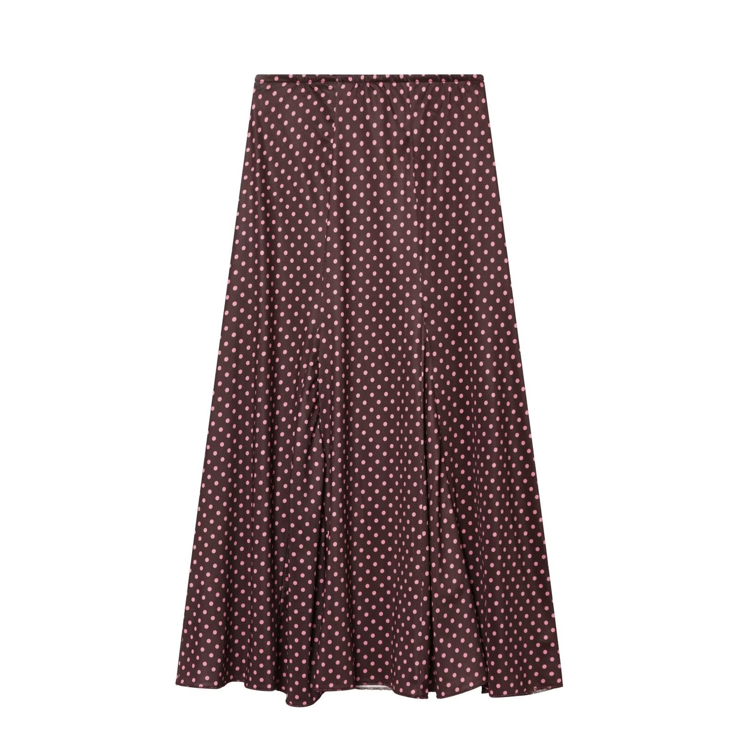 2026 suit Women's 2 pieces polka dot MIDI skirt+Hanging neck top