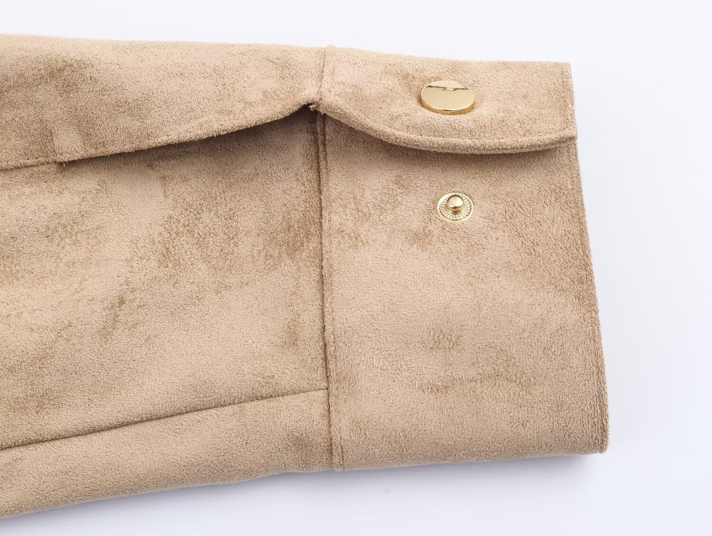 Women's new fashion anti suede effect stand collar jacket Coat