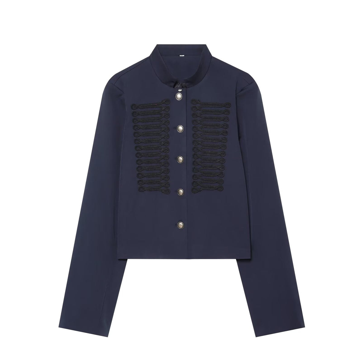Women's Rope knot Decorated Fitted Short Coat