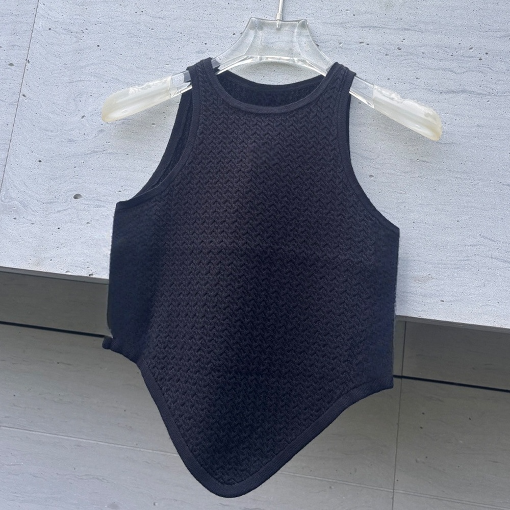 Women's new casual knitted neck vest
