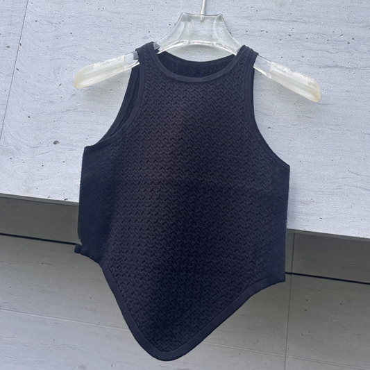 Women's new casual knitted neck vest