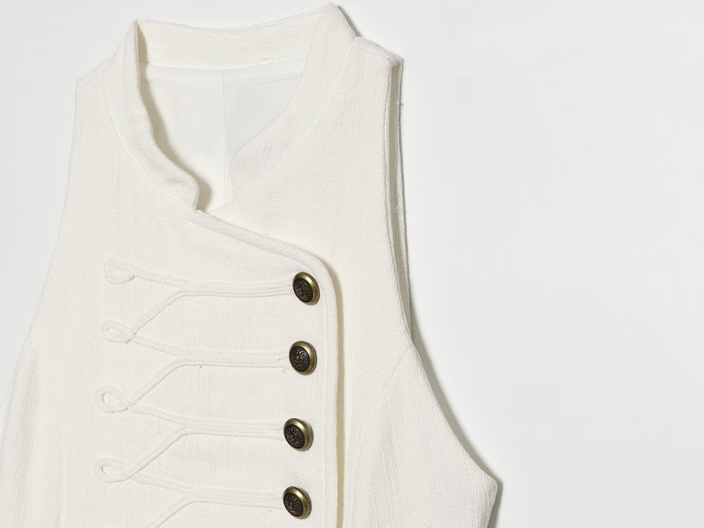 Women's rope knot buckle decoration sleeveless dress
