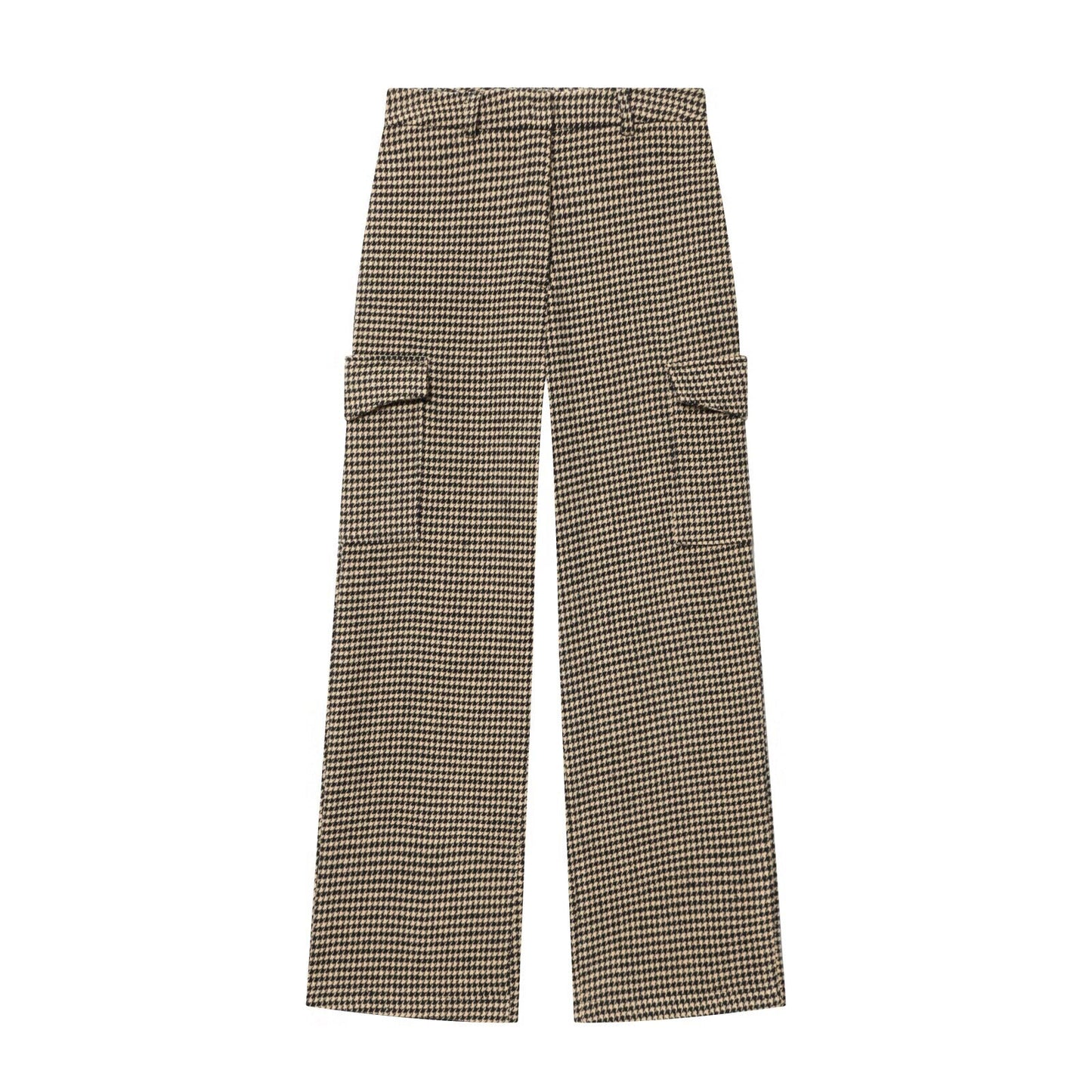 suit Women's 2 pieces lapel plaid pilot jacket Coat+Pants