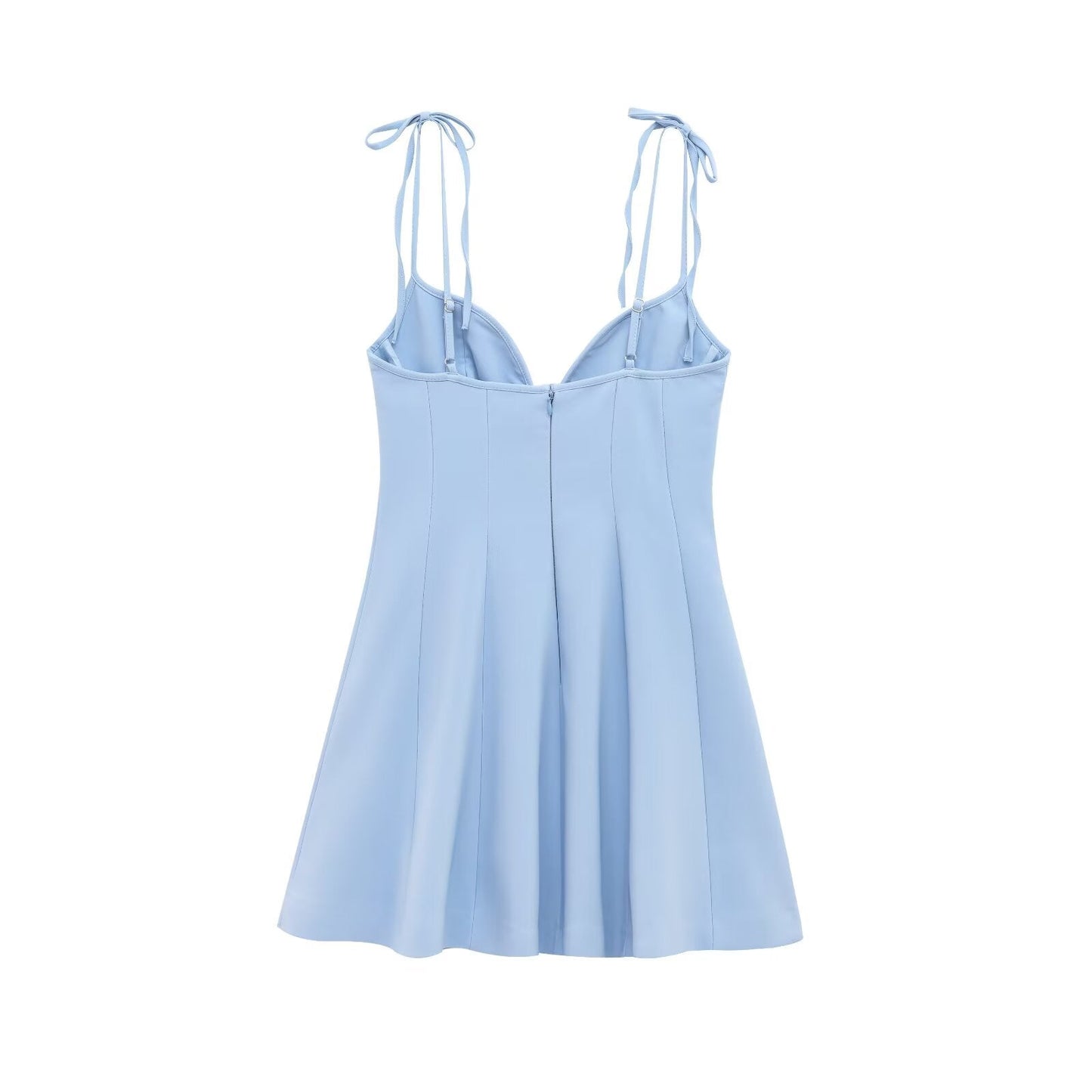 Women's summer fashion bow decoration strapless mini dress
