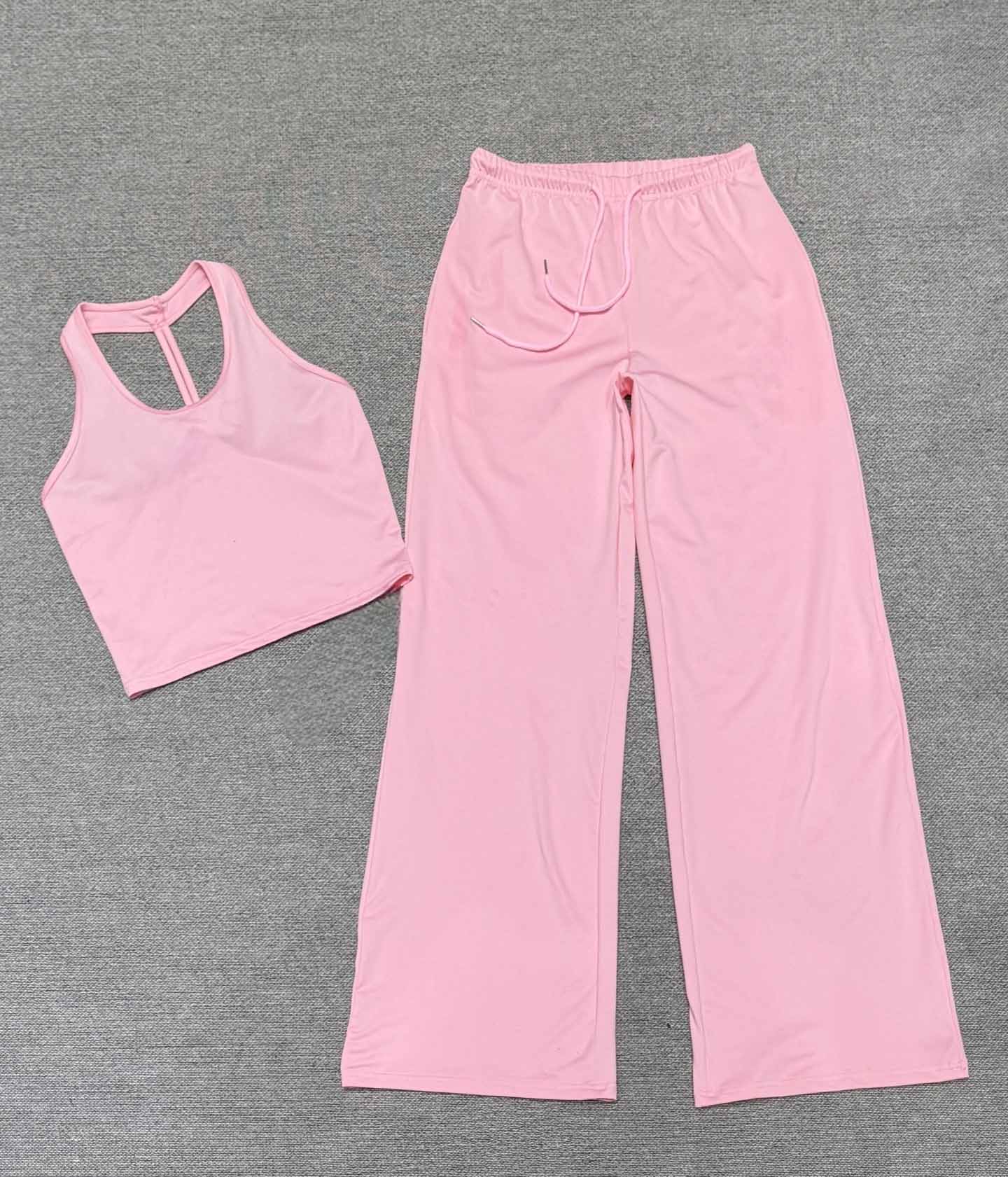 Women's new quick-drying beauty back sling sports running two-piece suit
