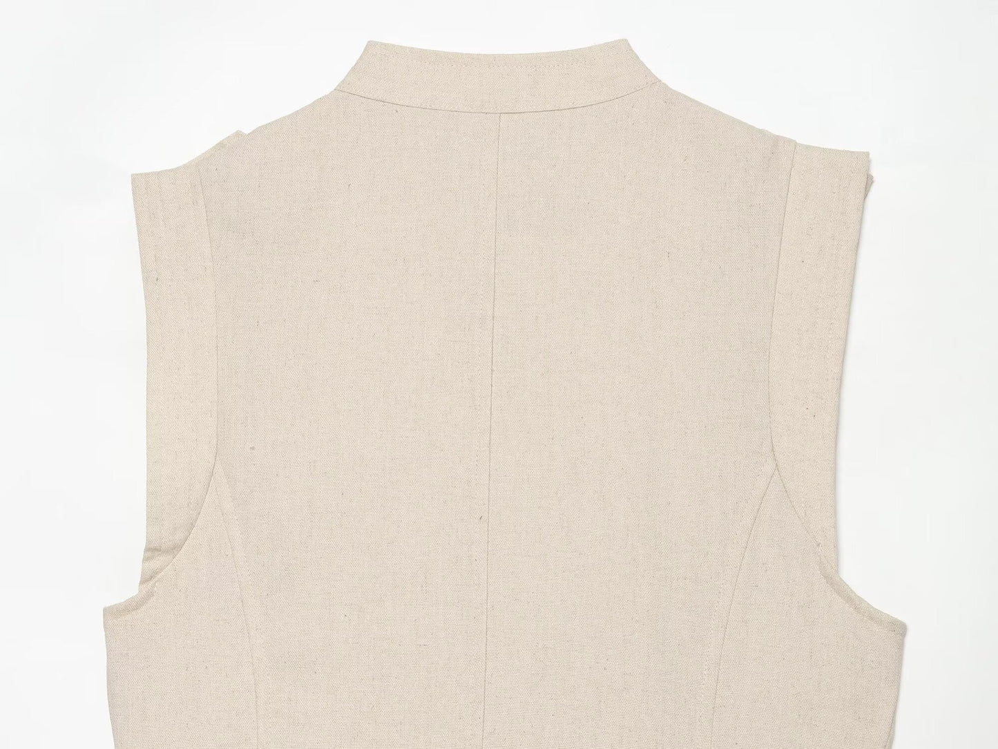 Women's rope knot linen blend mini dress