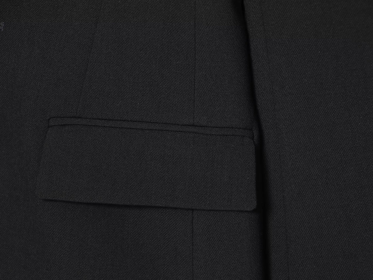 Women's black slim single breasted Blazer Coat