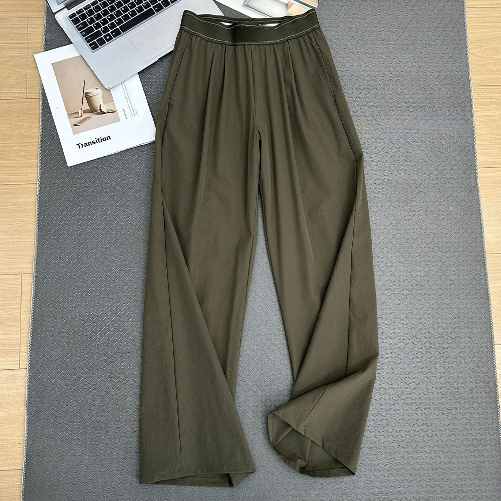 Ladies' New Yoga High Waist Ladies' Yoga Casual Straight Pants