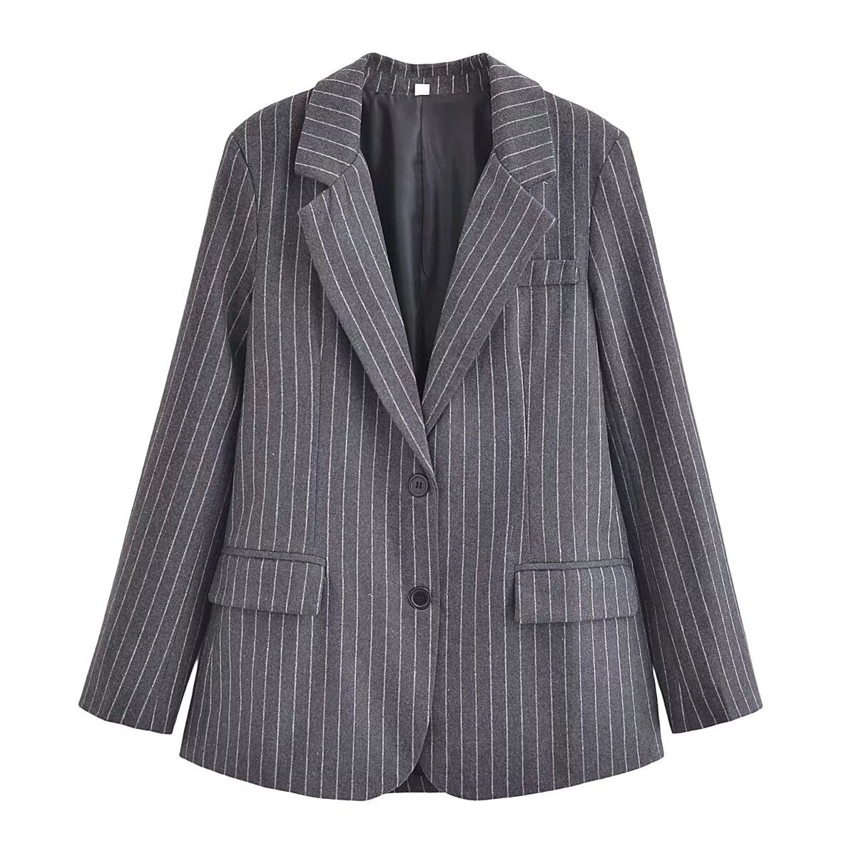 suit Women's 2 pieces Lapel fine stripe Blazer Coat+Skirts
