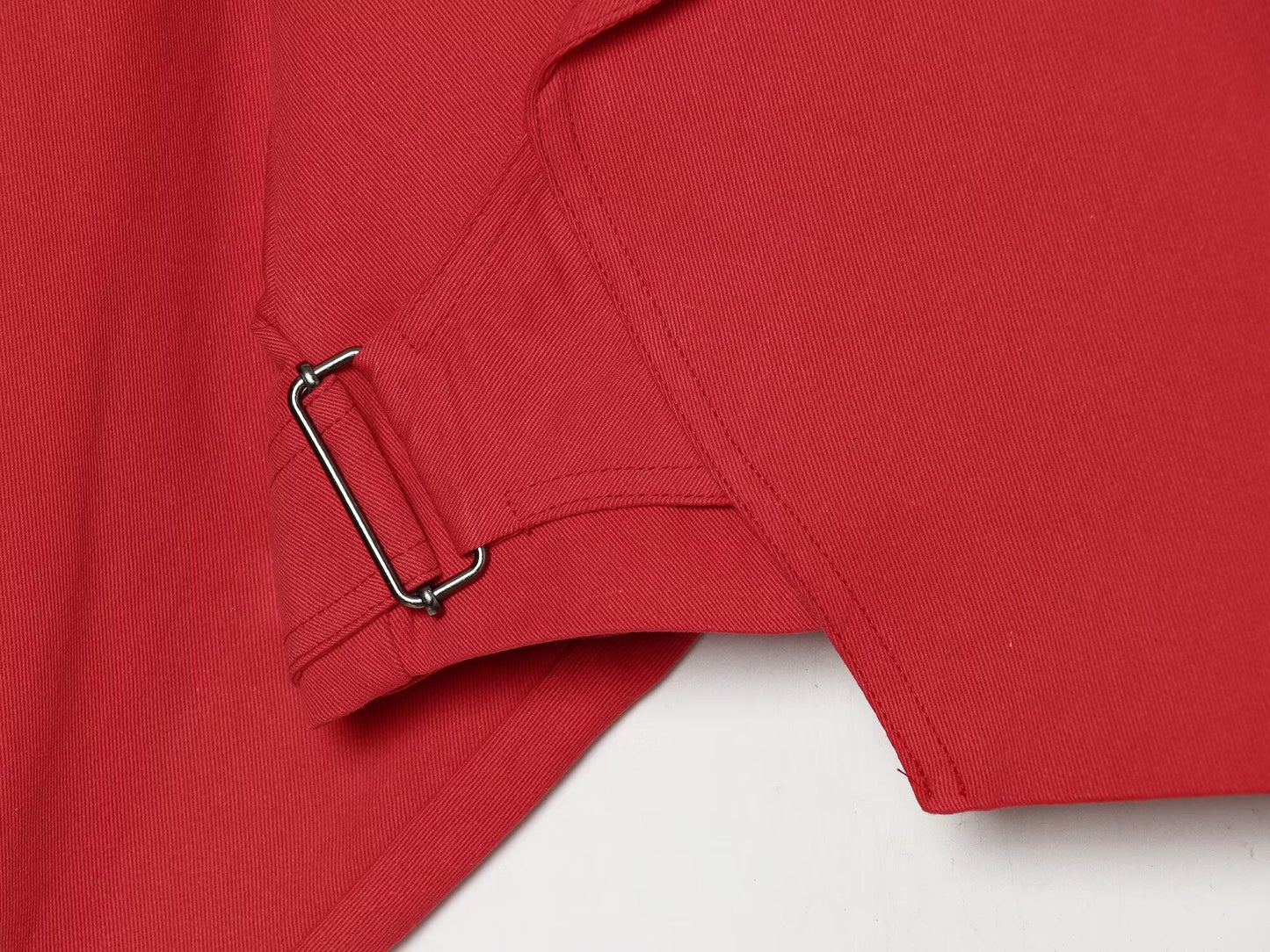 Women's buckle decorative short Coat